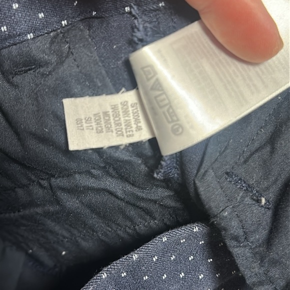 GAP Dark Blue Skinny Ankle Pants with White Dots - Picture 9 of 12